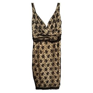 Tracy Reese New York Size 6 100% Silk Black Sequent Beaded Evening Party Dress